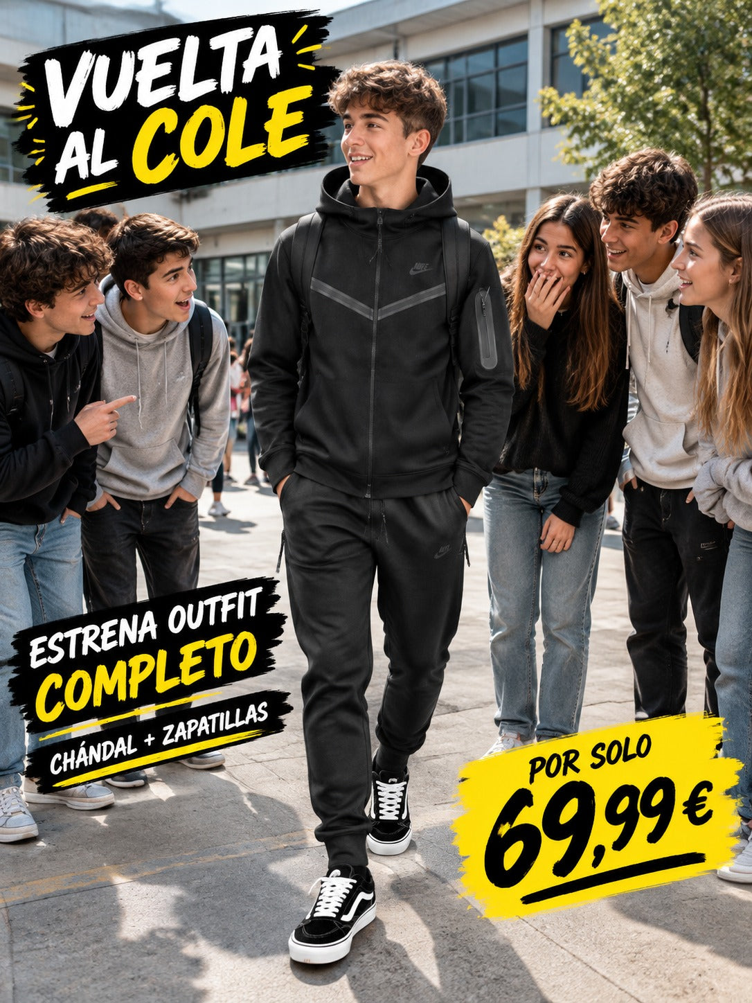 Pack Vuelta al Cole: Chándal + Zapatillas — 69,99 €